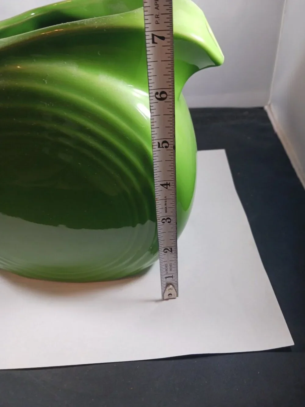 Fiestaware Green Disc Large Pitcher Homer Laughlin